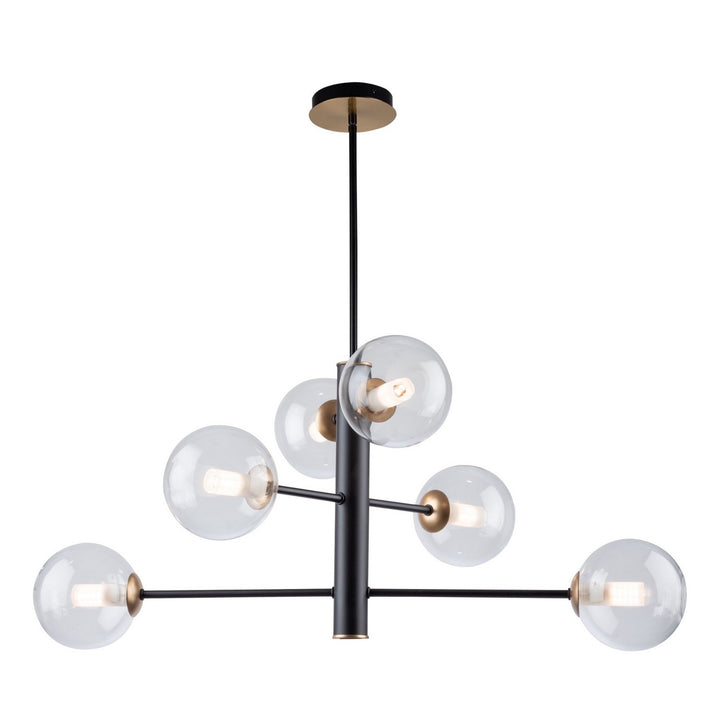 Artcraft Aurelia AC11765VB Chandelier Light - Matte Black & Brass
