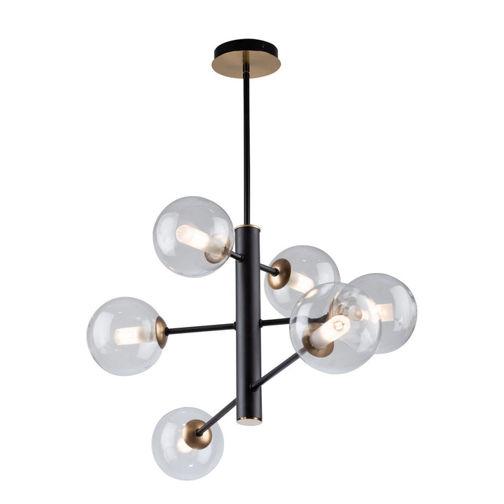 Artcraft Aurelia AC11765VB Chandelier Light - Matte Black & Brass