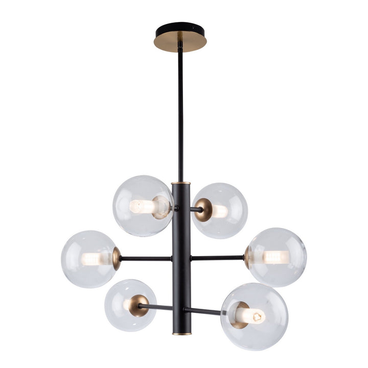 Artcraft Aurelia AC11765VB Chandelier Light - Matte Black & Brass