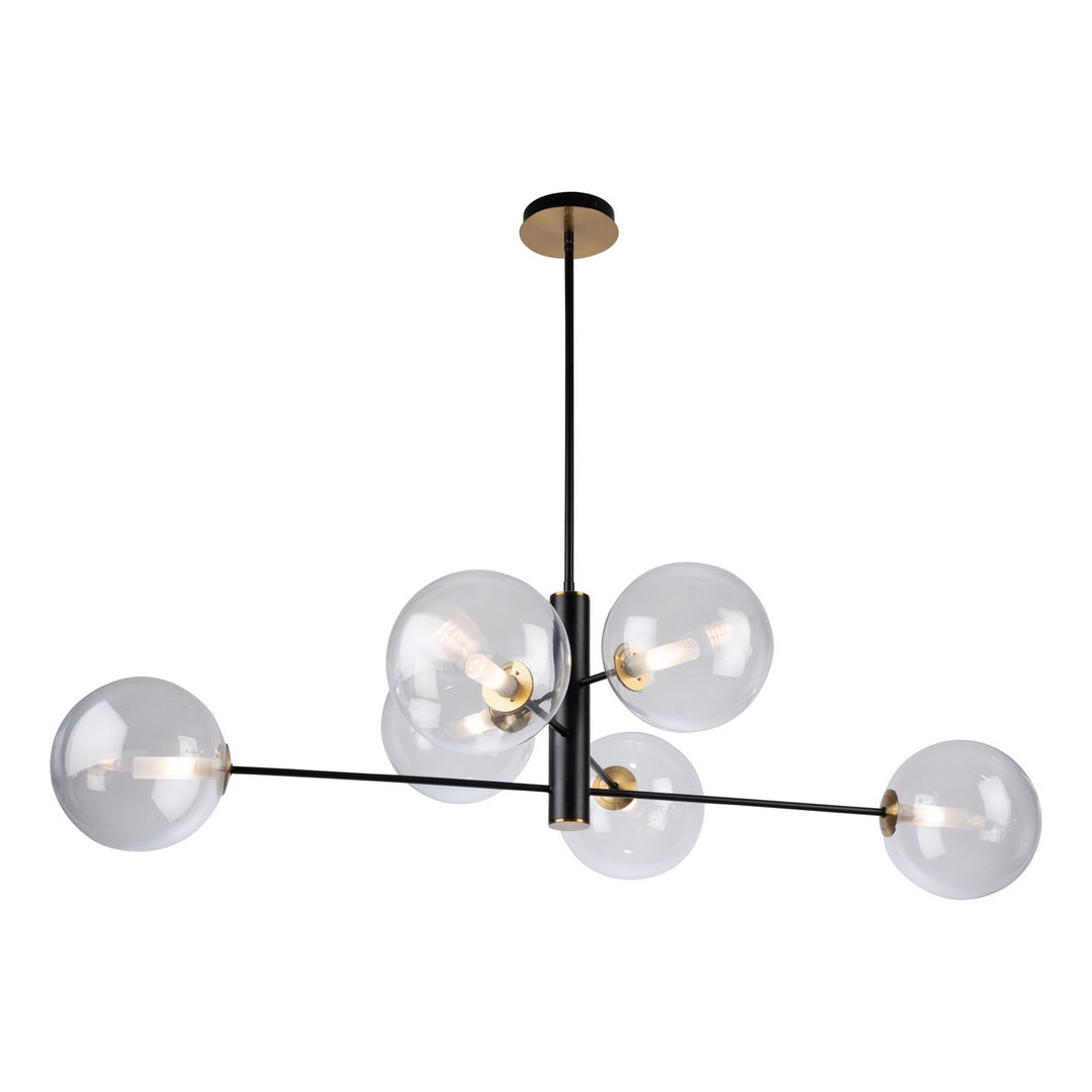 Artcraft Aurelia AC11766VB Chandelier Light - Matte Black & Brass