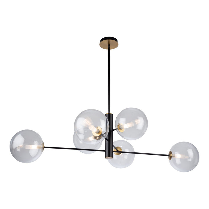 Artcraft Aurelia AC11766VB Chandelier Light - Matte Black & Brass
