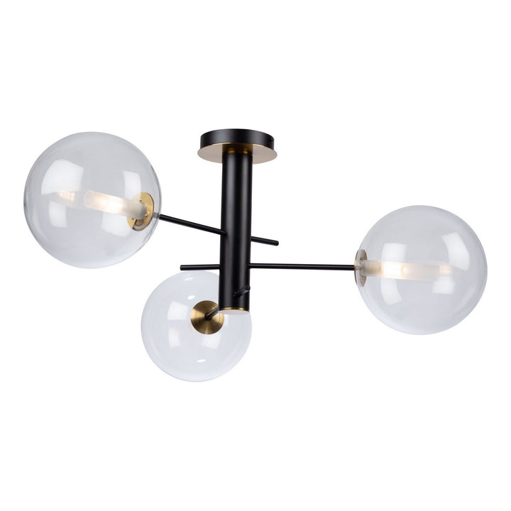 Artcraft Aurelia AC11763VB Ceiling Light - Matte Black & Brass