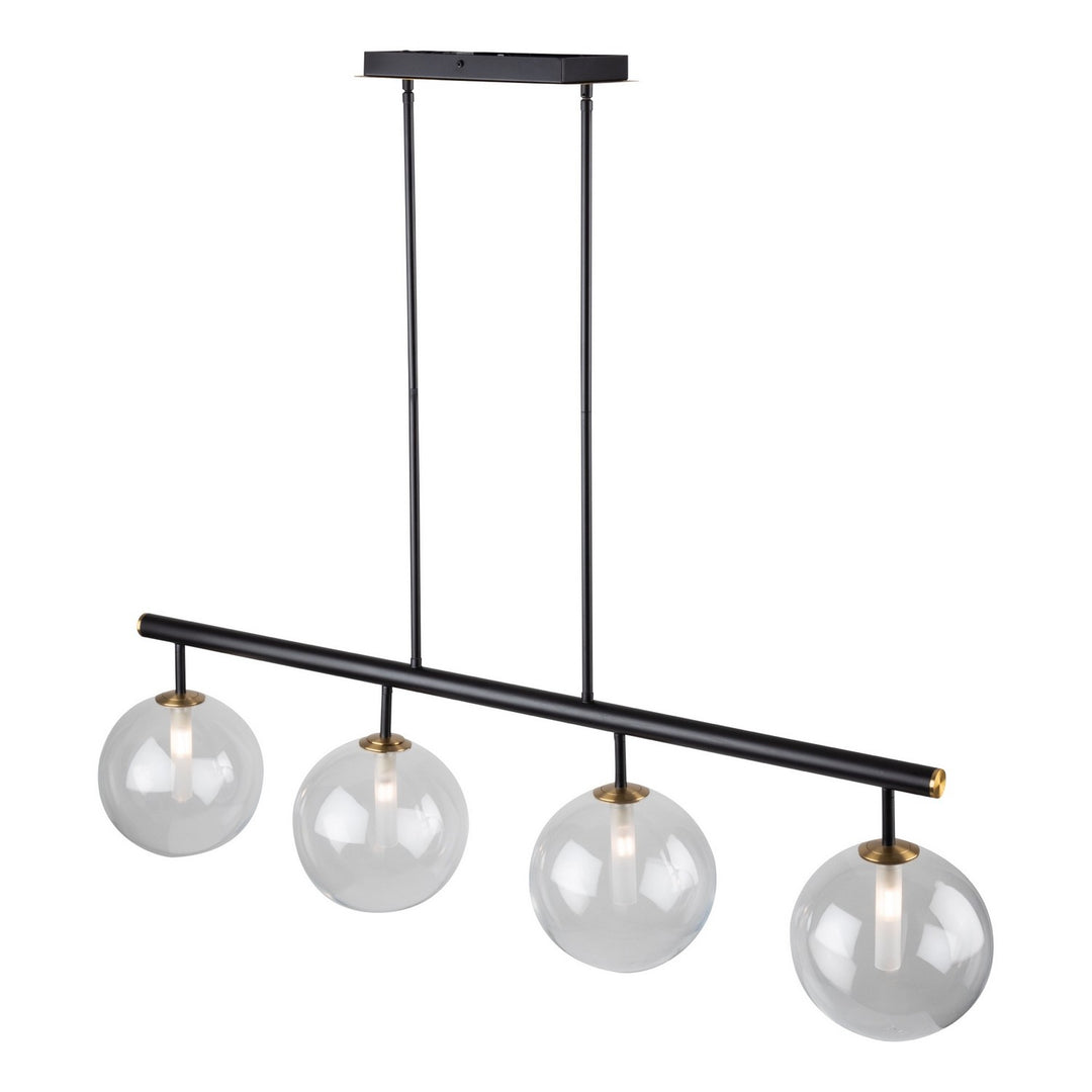 Artcraft Aurelia AC11764VB Pendant Light - Matte Black & Brass