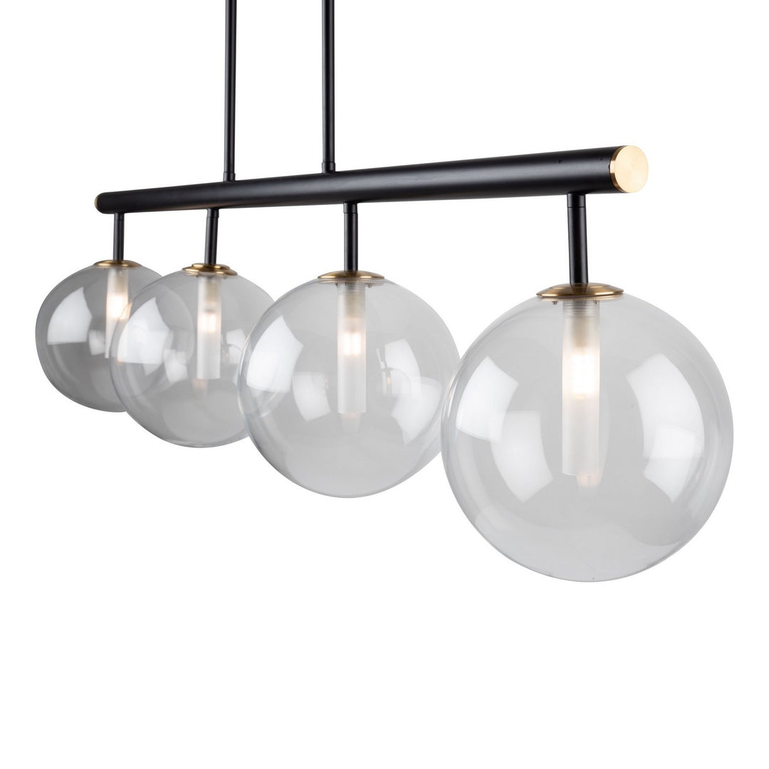 Artcraft Aurelia AC11764VB Pendant Light - Matte Black & Brass