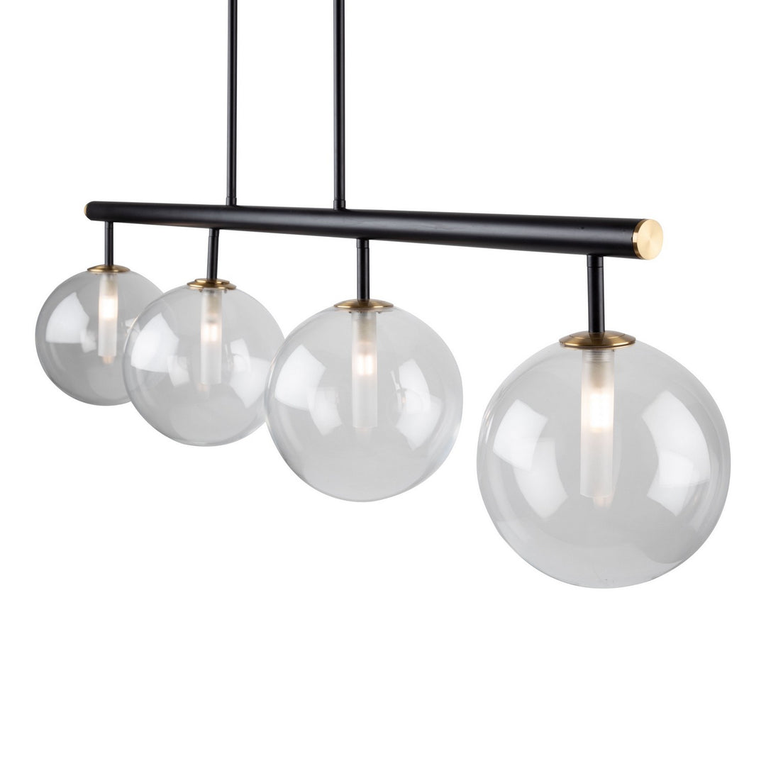 Artcraft Aurelia AC11764VB Pendant Light - Matte Black & Brass