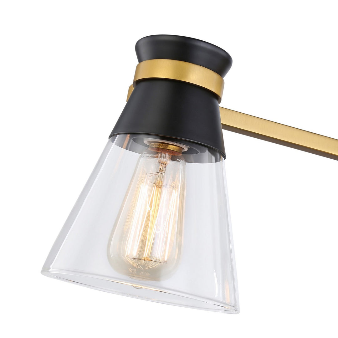 Artcraft Kanata AC11803BB Bath Vanity Light 26 in. wide - Black & Brushed Brass