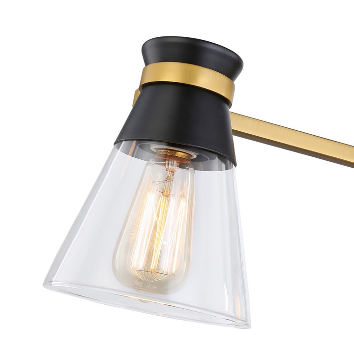 Artcraft Kanata AC11803BB Bath Vanity Light 26 in. wide - Black & Brushed Brass