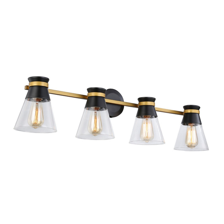 Artcraft Kanata AC11804BB Bath Vanity Light 36 in. wide - Black & Brushed Brass