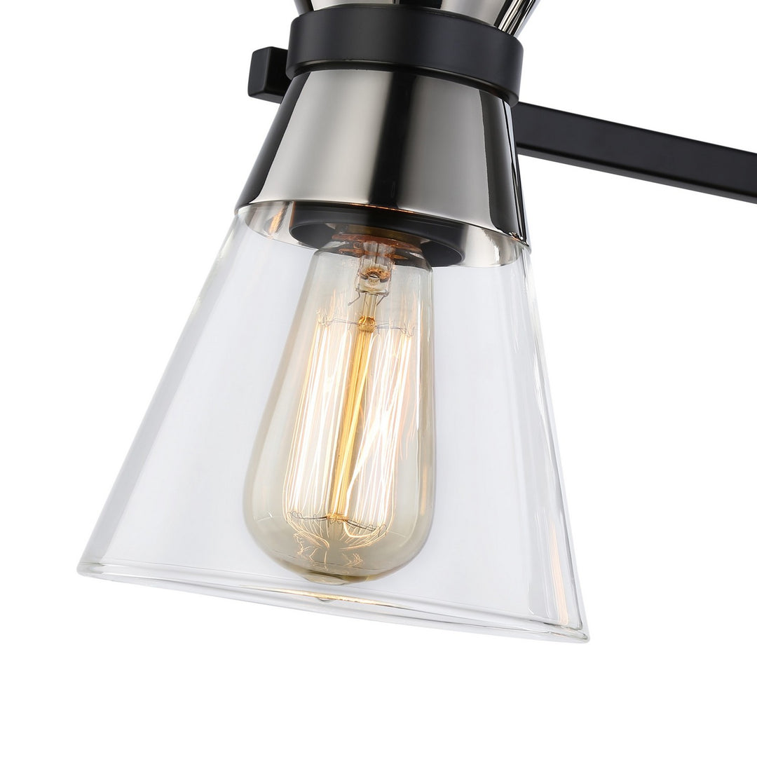 Artcraft Kanata AC11803NB Bath Vanity Light 26 in. wide - Black & Brushed Nickel