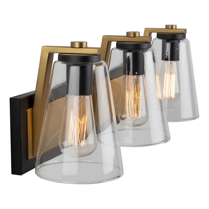 Artcraft Treviso AC11793BB Bath Vanity Light 26 in. wide - Black & Brass
