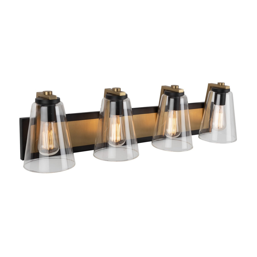 Artcraft Treviso AC11794BB Bath Vanity Light 31 in. wide - Black & Brass