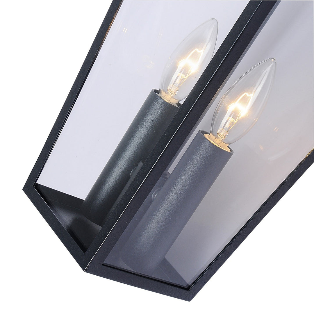 Artcraft Lighting AC8802BK Winchester Two Light Outdoor Wall Mount Outdoor Black
