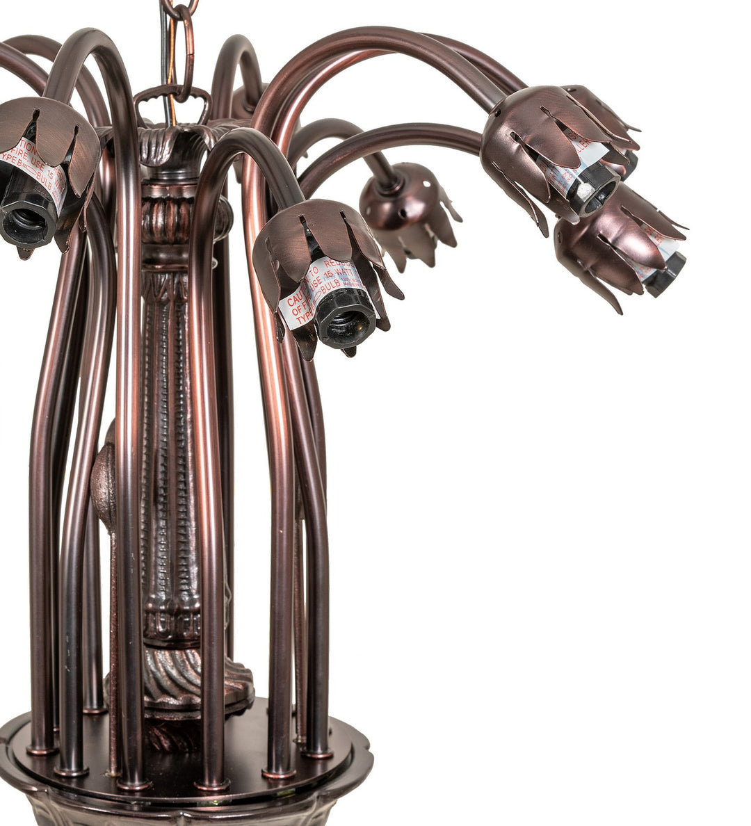 Meyda Tiffany Pink 147292 Chandelier Light - Mahogany Bronze