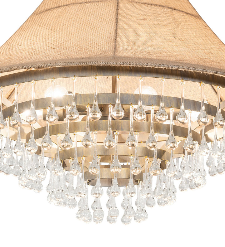 Meyda Tiffany Mosier 242372 Chandelier Light - Antique Brass