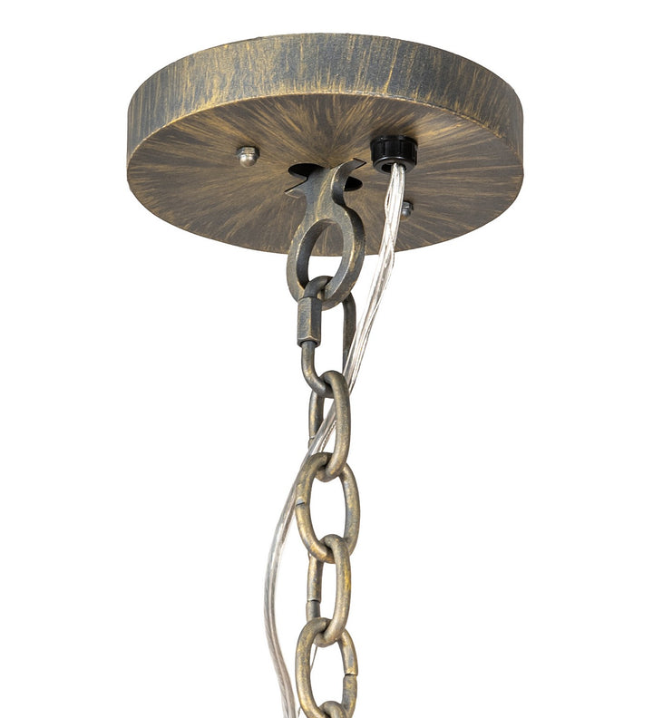Meyda Tiffany Mosier 242374 Ceiling Light - Antique Brass