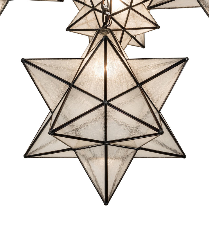 Meyda Tiffany Moravian Star 245098 Chandelier Light - Mahogany Bronze