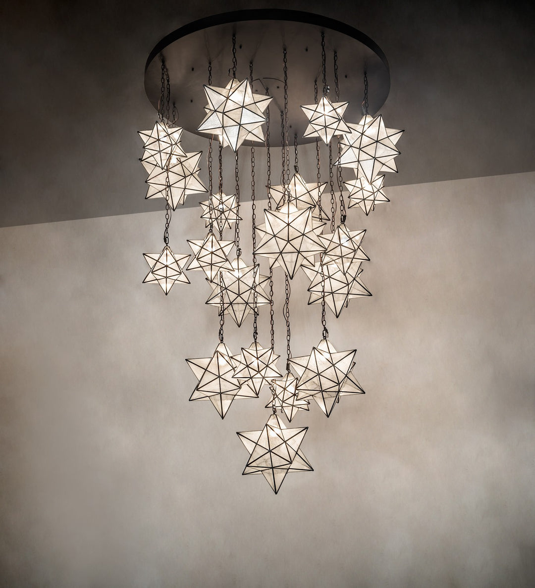 Meyda Tiffany Moravian Star 245098 Chandelier Light - Mahogany Bronze