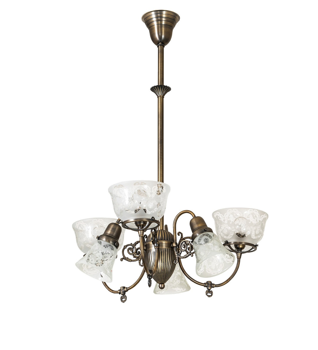 Meyda Tiffany Revival 253212 Chandelier Light - Antique Brass