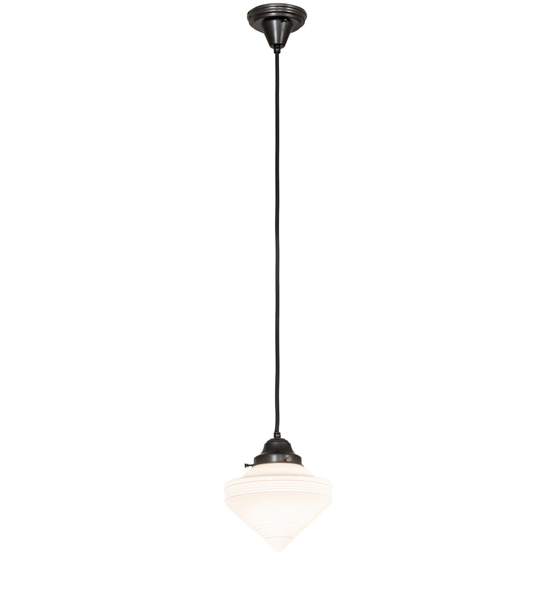 Meyda Tiffany Revival Schoolhouse 257313 Pendant Light - Craftsman Brown