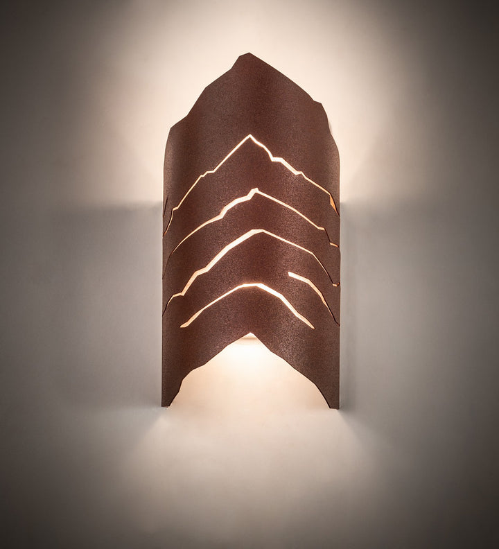 Meyda Tiffany Wavey 257961 Wall Light - Rust