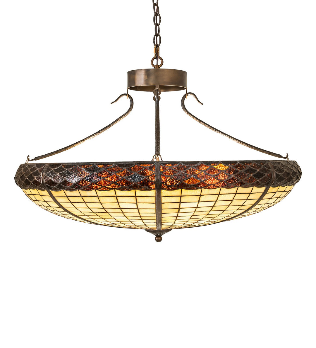 Meyda Tiffany Greenbriar Oak 258690 Chandelier Light - Antique Copper