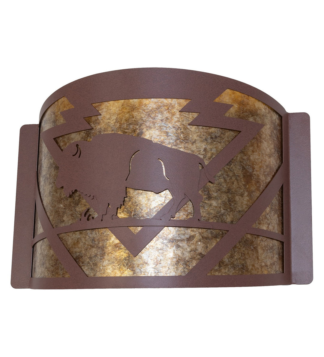 Meyda Tiffany Lone Buffalo 259241 Wall Light - Rust