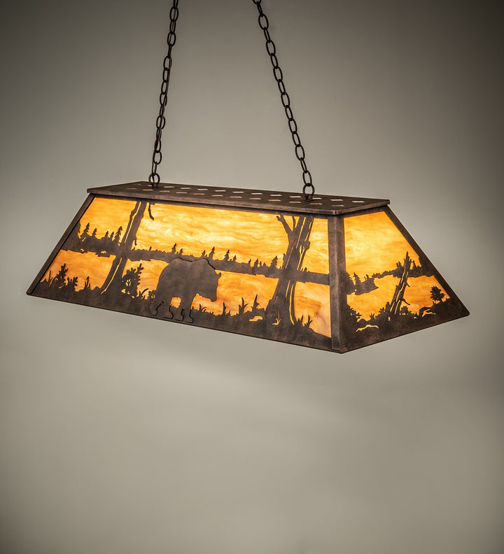 Meyda Tiffany Bear At Lake 259408 Pendant Light - Antique