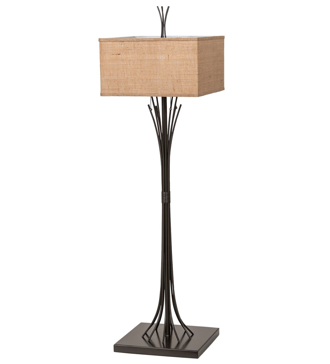 Meyda Tiffany Lighting 259968 Ramus Four Light Floor Lamp Lamp Bronze / Dark