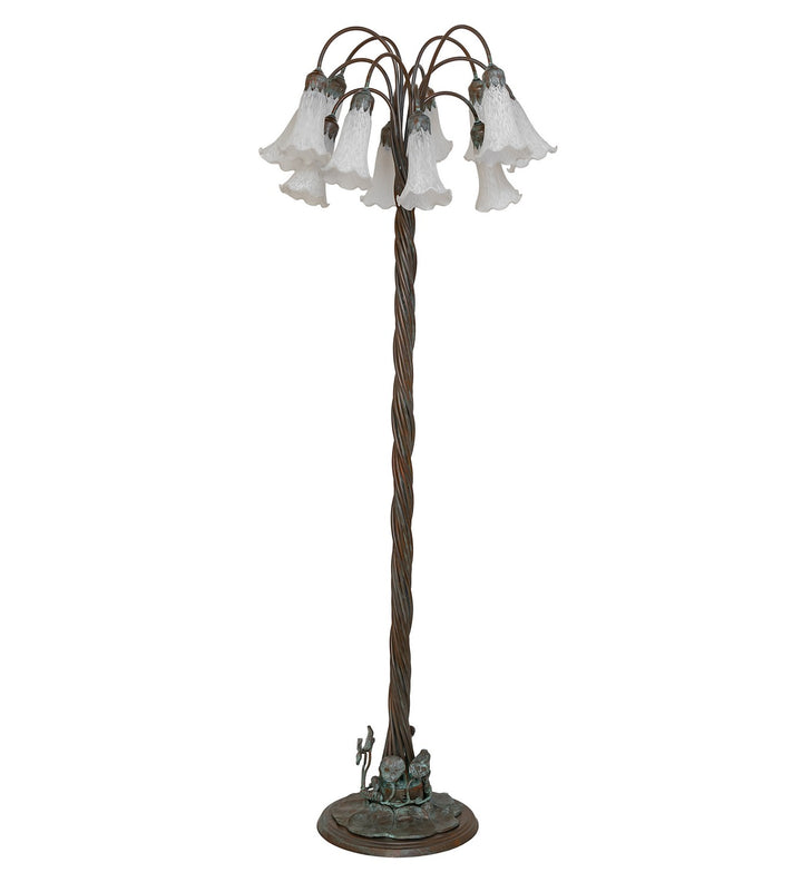 Meyda Tiffany Lighting 262116 White 12 Light Floor Lamp Lamp Bronze / Dark