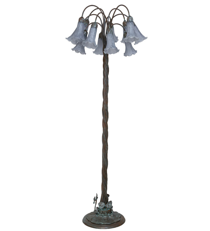 Meyda Tiffany Lighting 262121 Gray 12 Light Floor Lamp Lamp Bronze / Dark