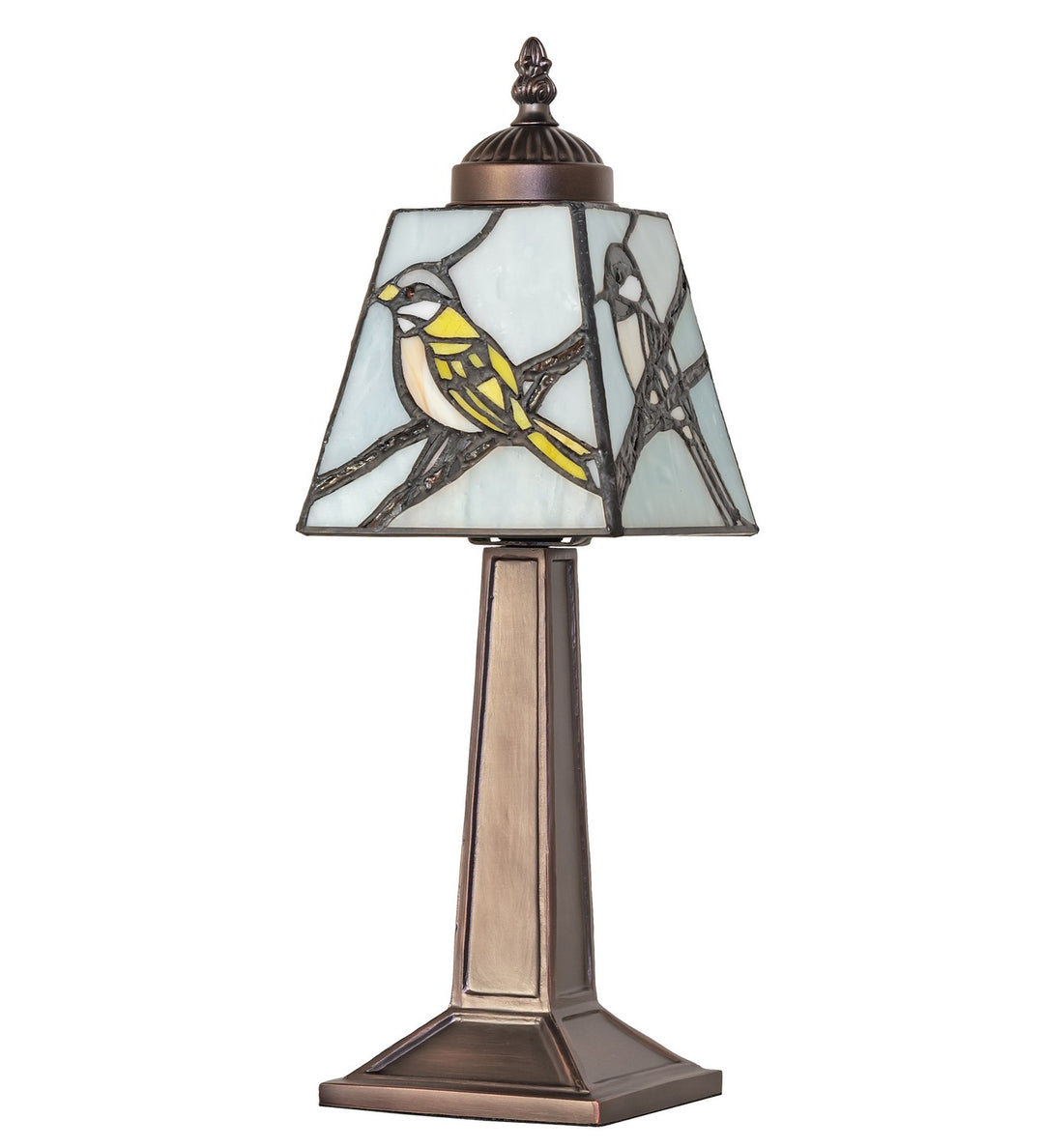 Meyda Tiffany Lighting 262793 Backyard Friends One Light Mini Lamp Lamp Bronze / Dark