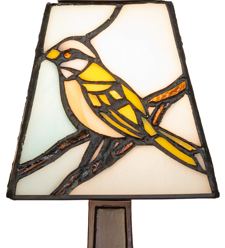 Meyda Tiffany Lighting 262793 Backyard Friends One Light Mini Lamp Lamp Bronze / Dark