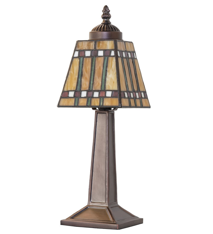 Meyda Tiffany Lighting 262806 Prairie Corn One Light Mini Lamp Lamp Bronze / Dark