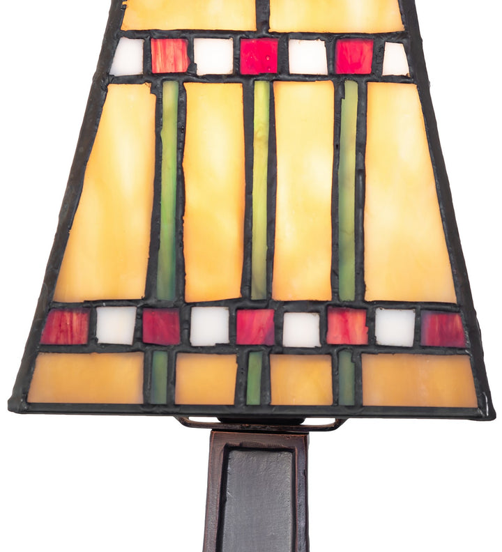Meyda Tiffany Lighting 262806 Prairie Corn One Light Mini Lamp Lamp Bronze / Dark