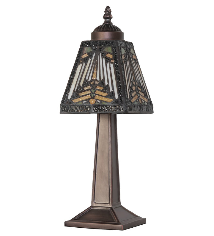 Meyda Tiffany Lighting 262807 Nuevo Mission One Light Mini Lamp Lamp Bronze / Dark