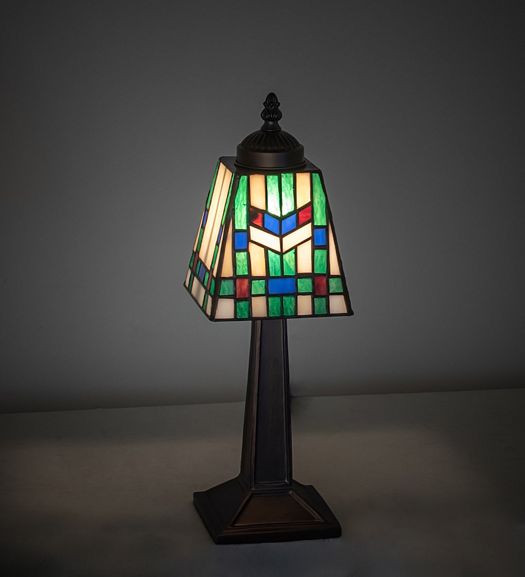 Meyda Tiffany Lighting 262810 Prairie Wheat One Light Mini Lamp Lamp Bronze / Dark