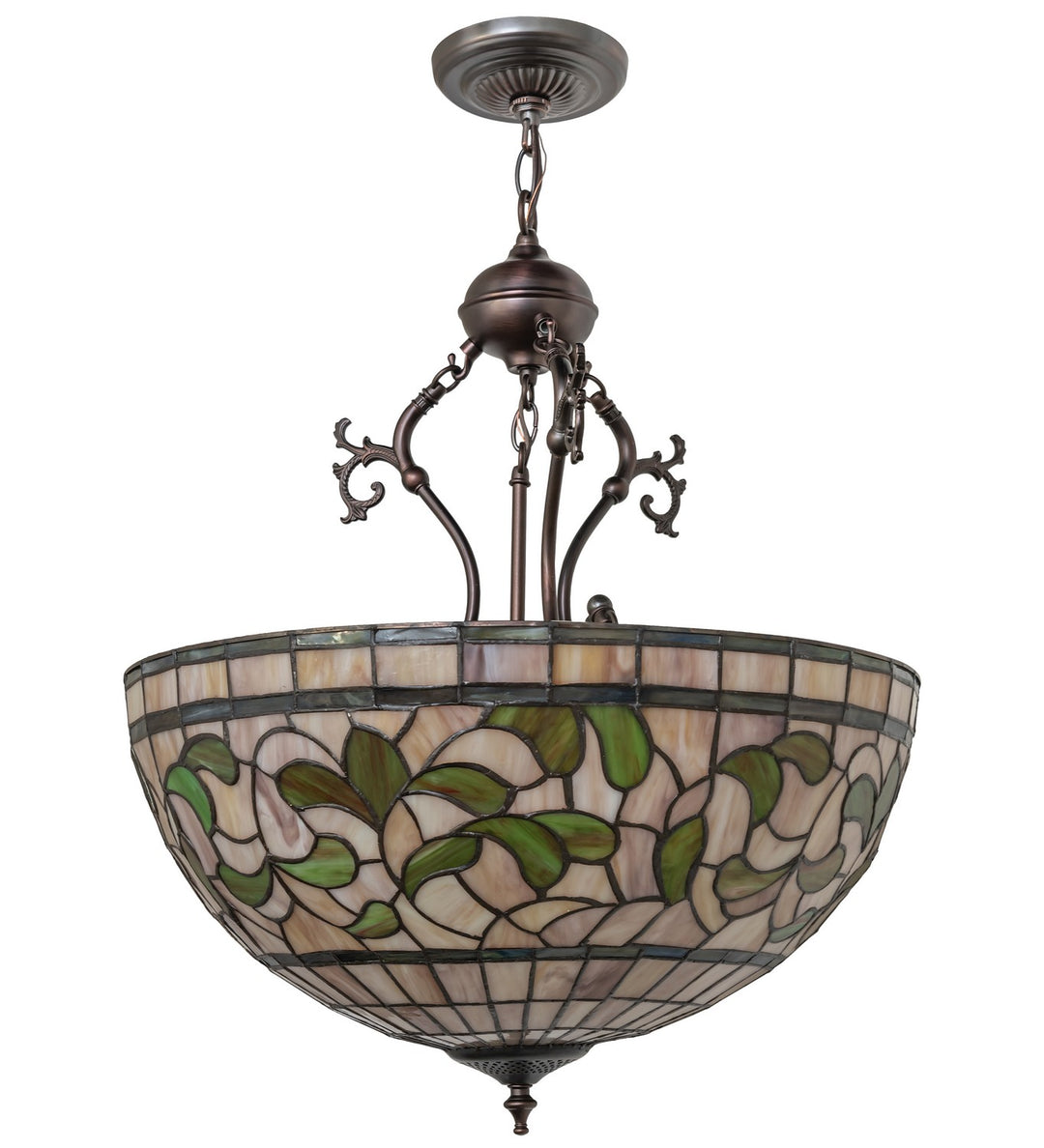 Meyda Tiffany Tiffany Turning Leaf 17530 Pendant Light - Mahogany Bronze