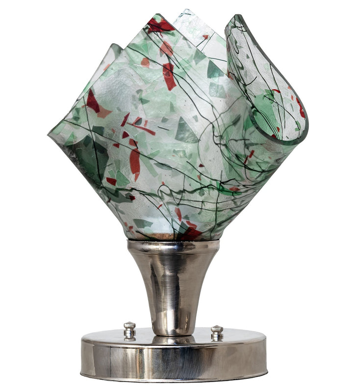 Meyda Tiffany Lighting 262876 Tossed Salad One Light Accent Lamp Lamp Pewter, Nickel, Silver