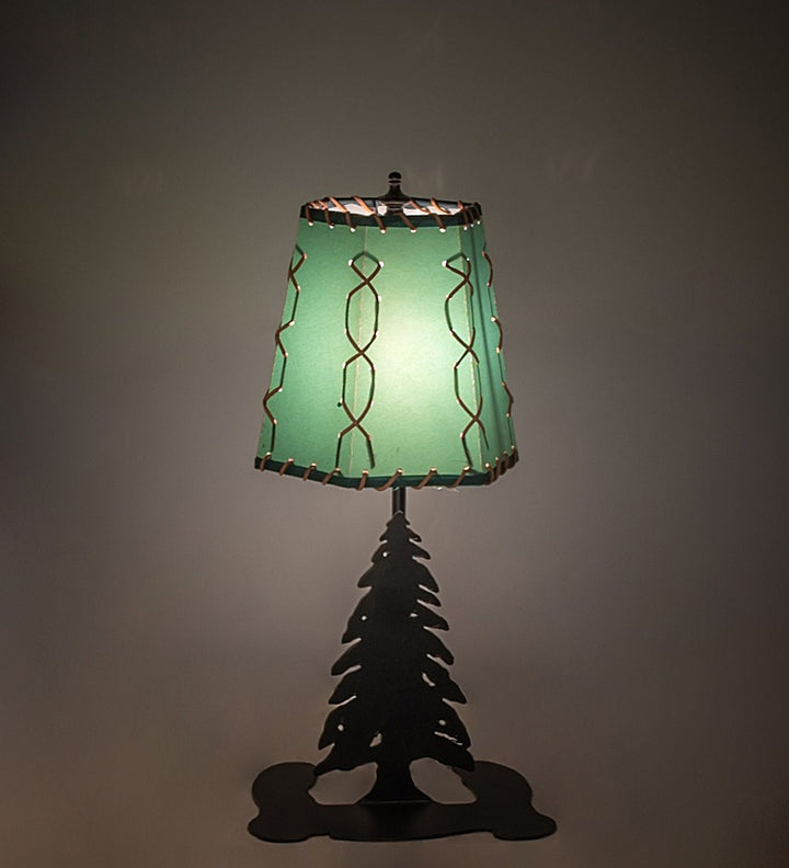 Meyda Tiffany Lighting 263175 Greenwood One Light Mini Lamp Lamp Bronze / Dark