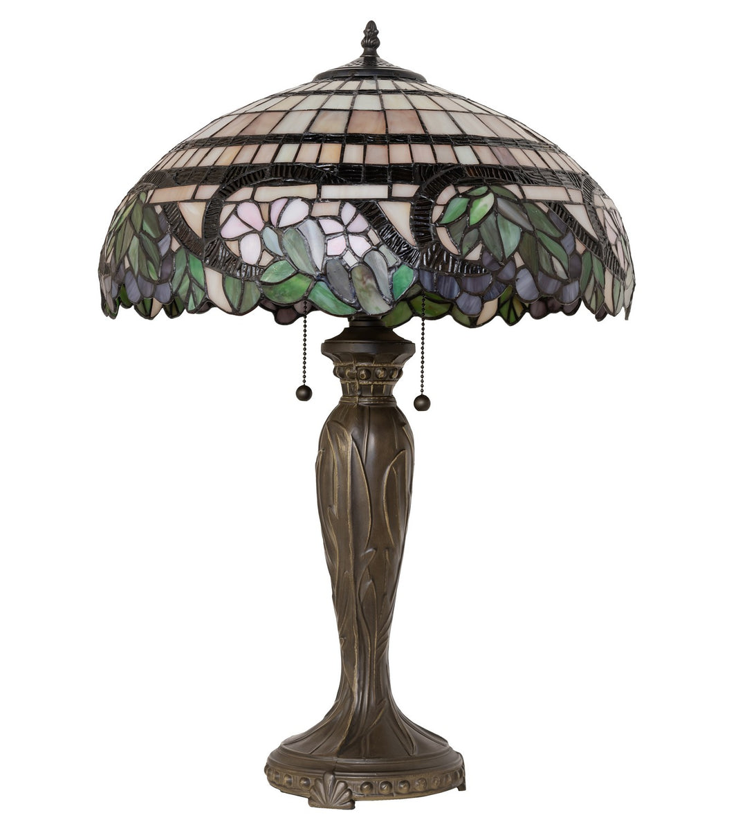 Meyda Tiffany Lighting 263202 Handel Grapevine Two Light Table Lamp Lamp Bronze / Dark