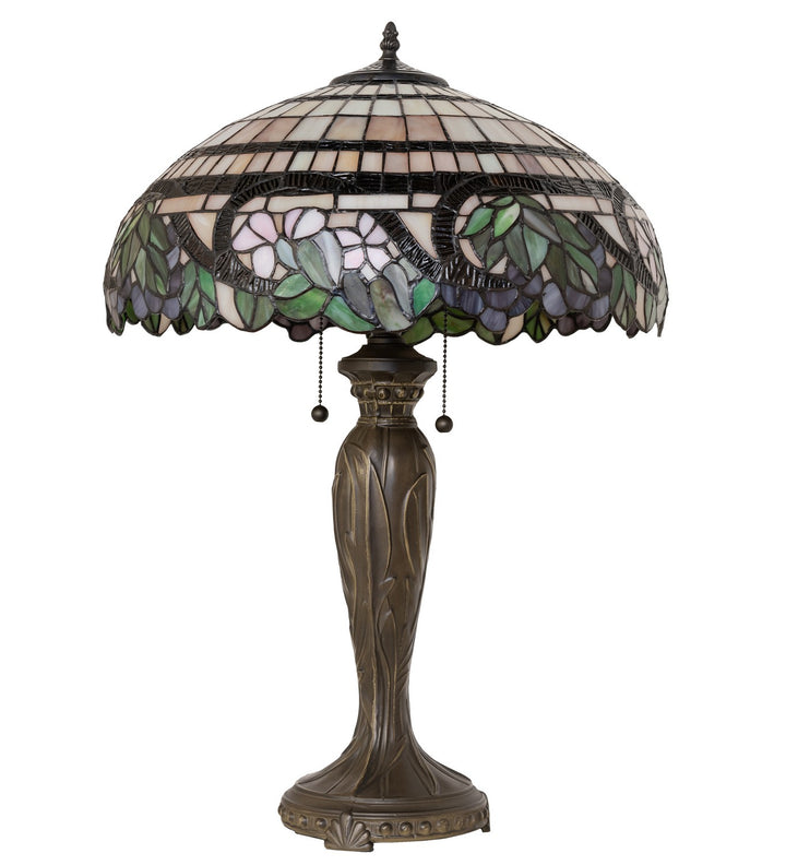 Meyda Tiffany Lighting 263202 Handel Grapevine Two Light Table Lamp Lamp Bronze / Dark