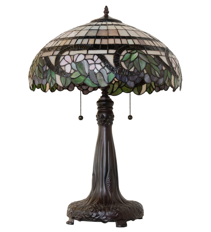 Meyda Tiffany Lighting 263212 Handel Grapevine Two Light Table Lamp Lamp Bronze / Dark