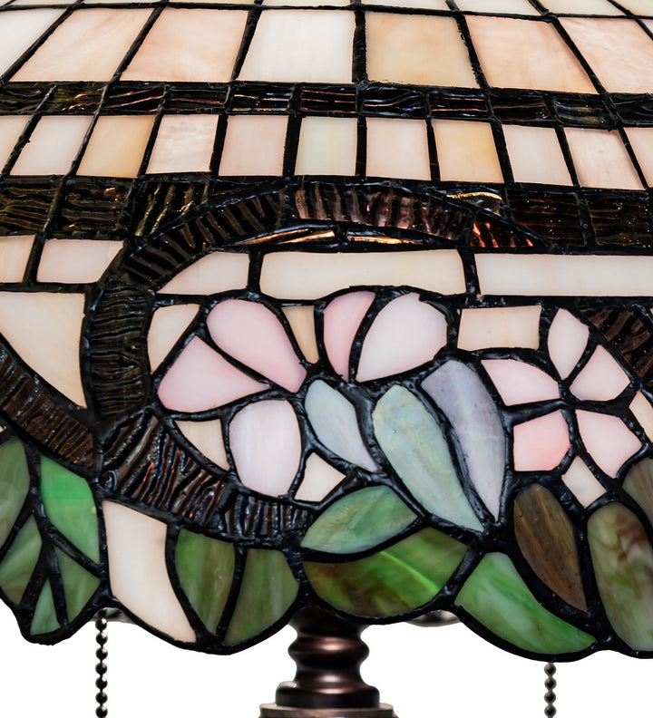 Meyda Tiffany Lighting 263212 Handel Grapevine Two Light Table Lamp Lamp Bronze / Dark
