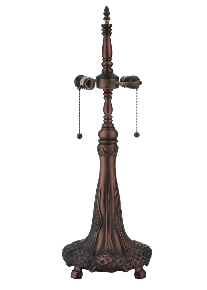 Meyda Tiffany Lighting 263212 Handel Grapevine Two Light Table Lamp Lamp Bronze / Dark