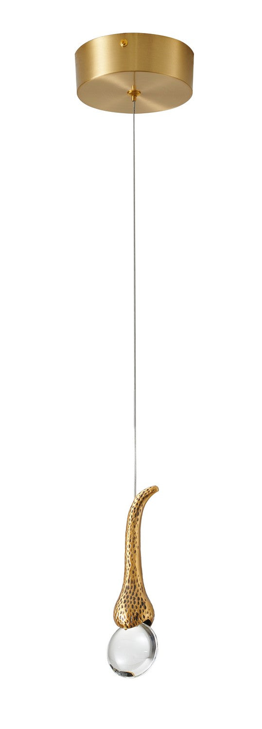 Bethel International OCH05P5G Pendant Light - Antique Gold