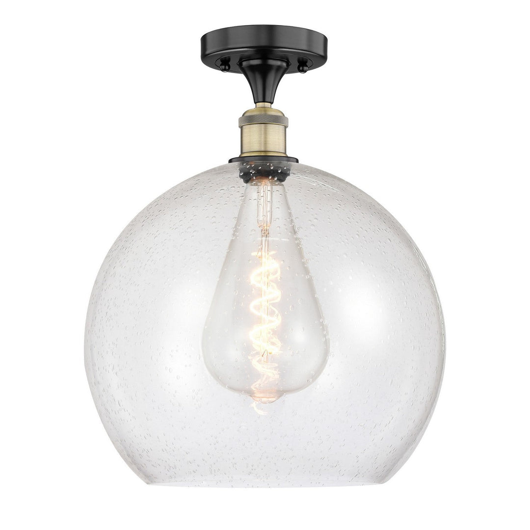 Innovations Edison 616-1F-BAB-G124-14 Ceiling Light - Black Antique Brass