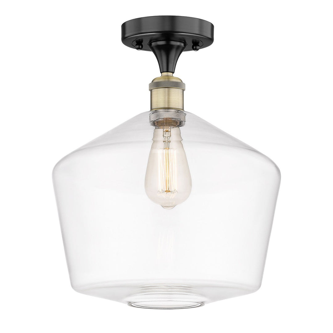 Innovations Edison 616-1F-BAB-G652-12 Ceiling Light - Black Antique Brass