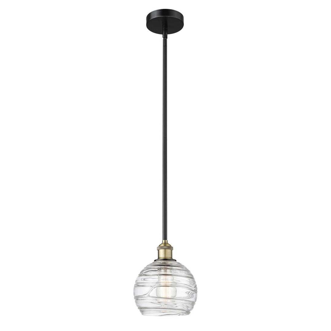 Innovations Edison 616-1S-BAB-G1213-8 Pendant Light - Black Antique Brass