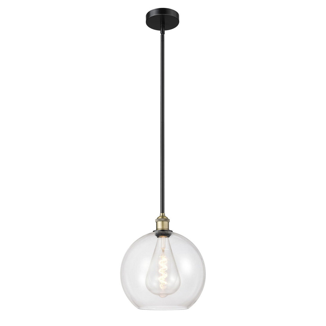 Innovations Edison 616-1S-BAB-G122-12 Pendant Light - Black Antique Brass