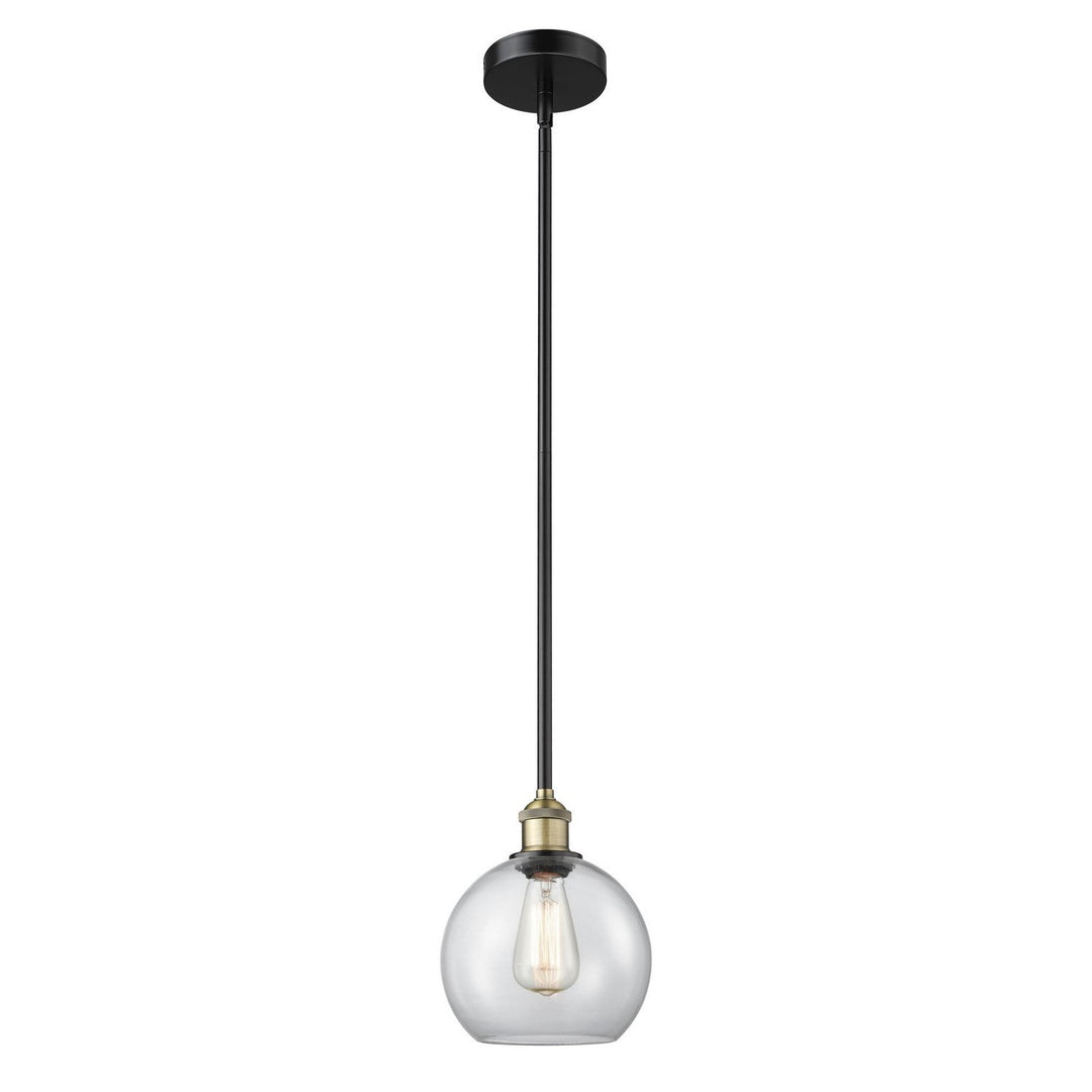 Innovations Edison 616-1S-BAB-G122-8 Pendant Light - Black Antique Brass